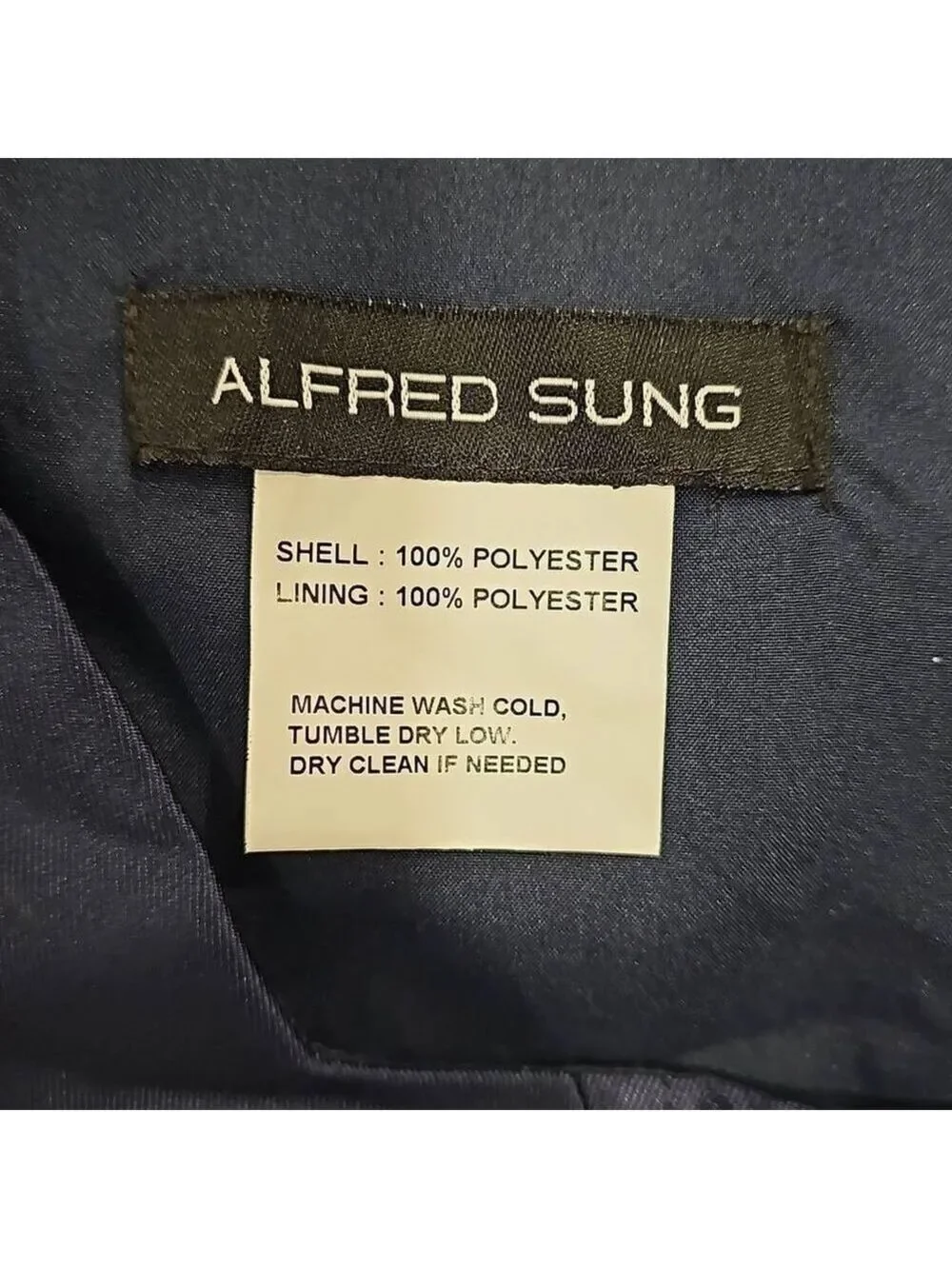 NWOT Alfred Sung Boned Corset Closed-Back Satin Gown Sz 8 - Picture 2 of 10